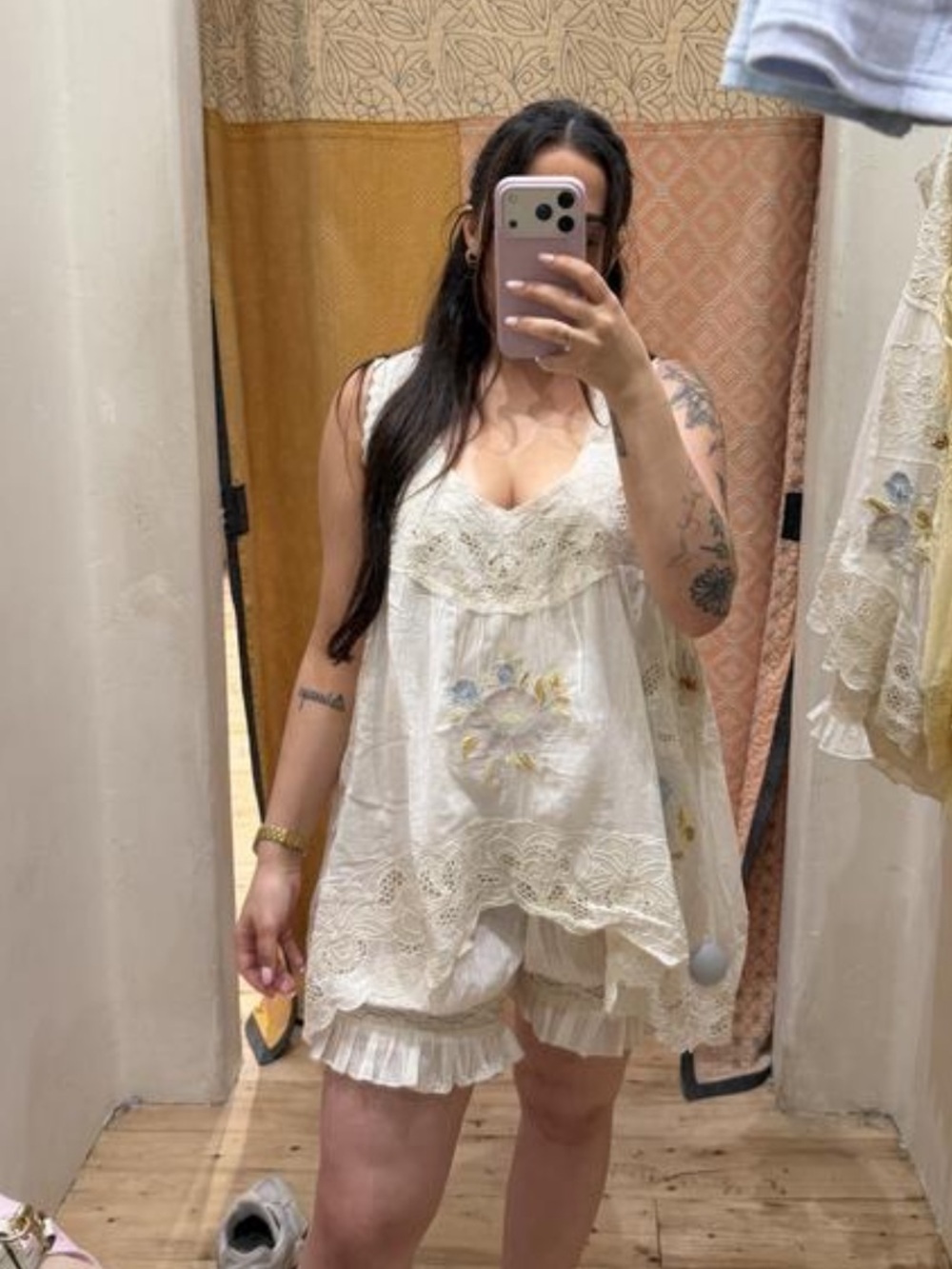 NWT Free People bloomsie Embroidered romper - Picture 10 of 10